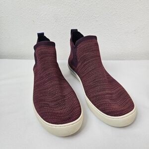 ROTHY’S The Chelsea Berry Lattice Knit High Top Sneaker Ankle Boots Shoes W 11.5